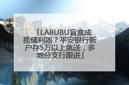 LABUBU盲盒成揽储利器？平安银行新户存5万以上就送，多地分支行跟进