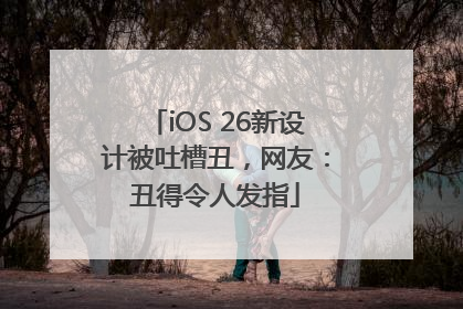 iOS 26新设计被吐槽丑，网友：丑得令人发指